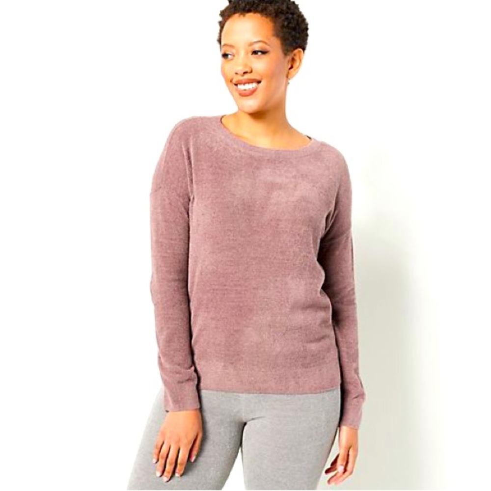 Barefoot Dreams CozyChic Ultra Lite Effortless Pullover - SMALL